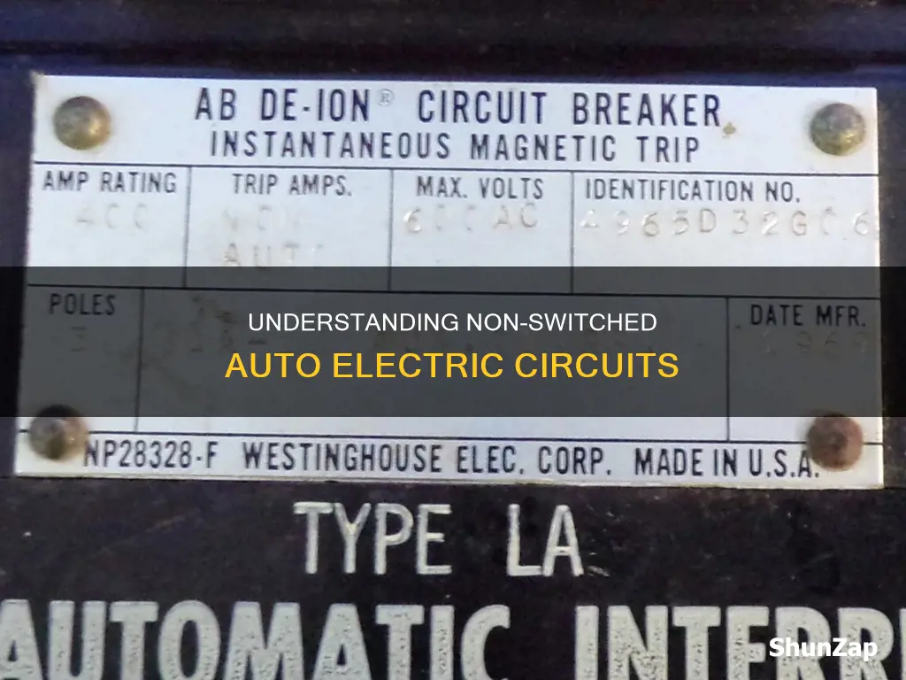 what auto electric circuits are non switched