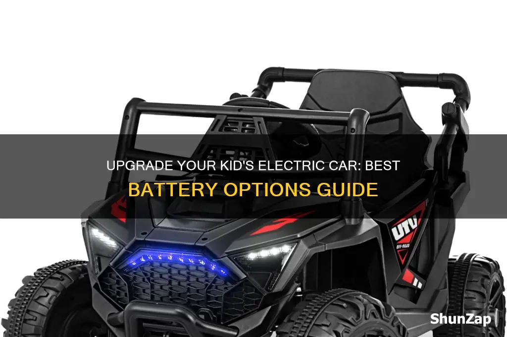 what battery to upgrade kids electric car