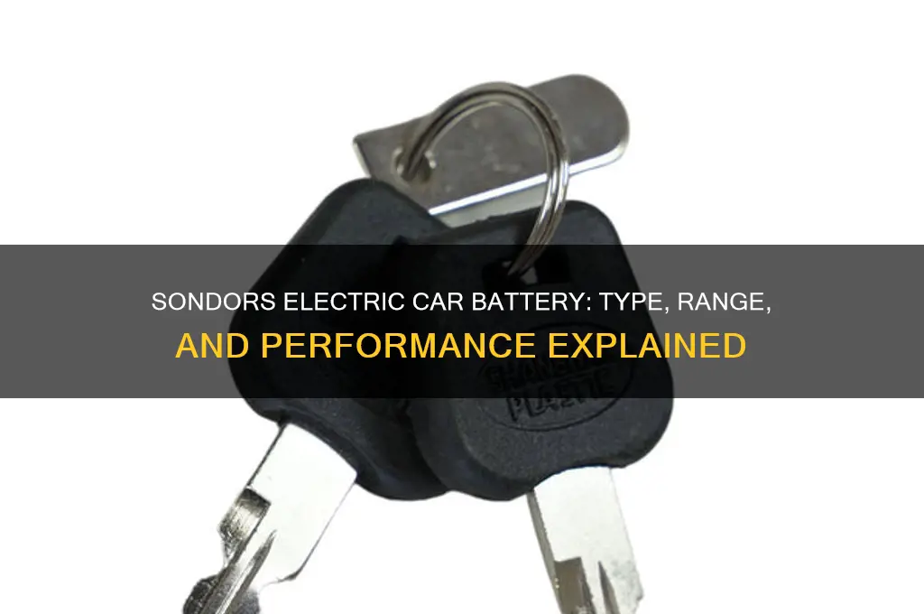 what battery will sondors electric car use
