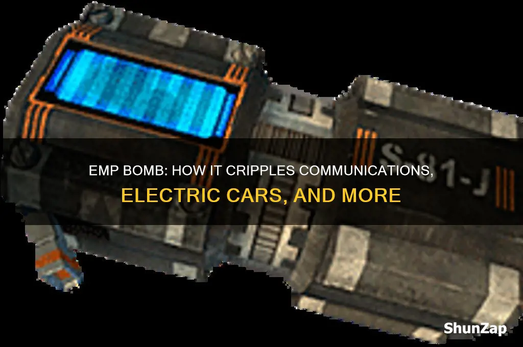 what bomb shut down communications electrical cars stuff like that