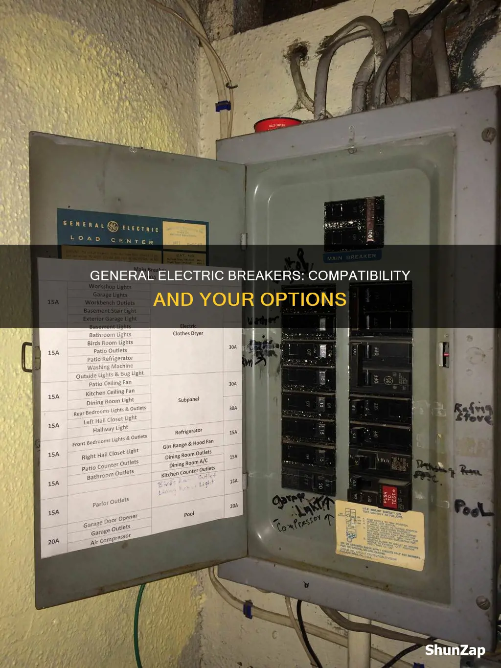 what breakers are compatible with general electric