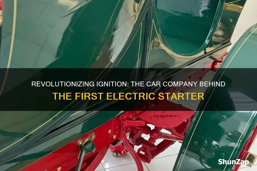 what car company offerd the first electrical starter
