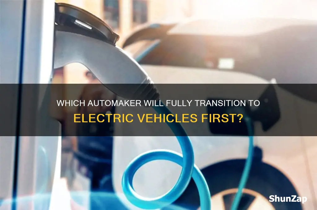 what car maker will make all their vehicles electric