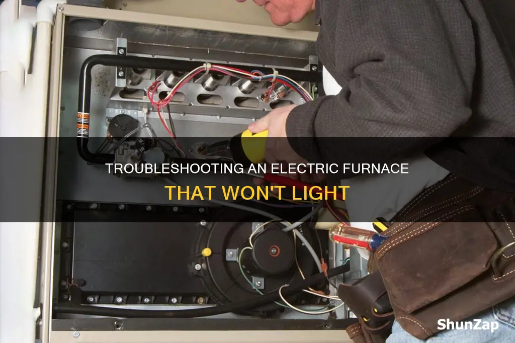 what cause electric furnace not to light