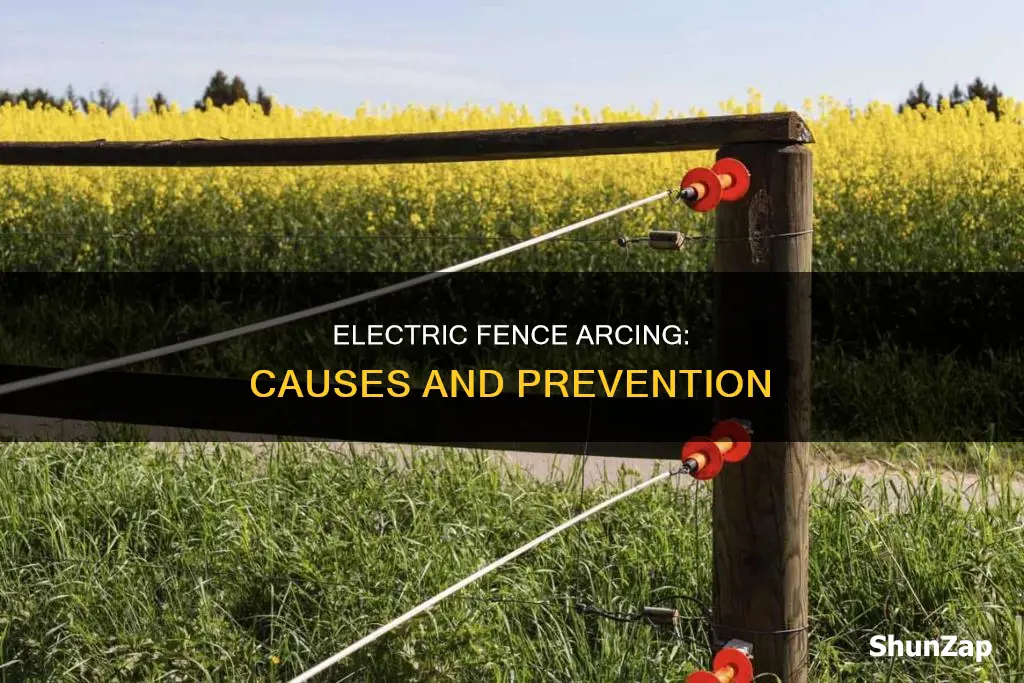 what causes an electric fence to arc
