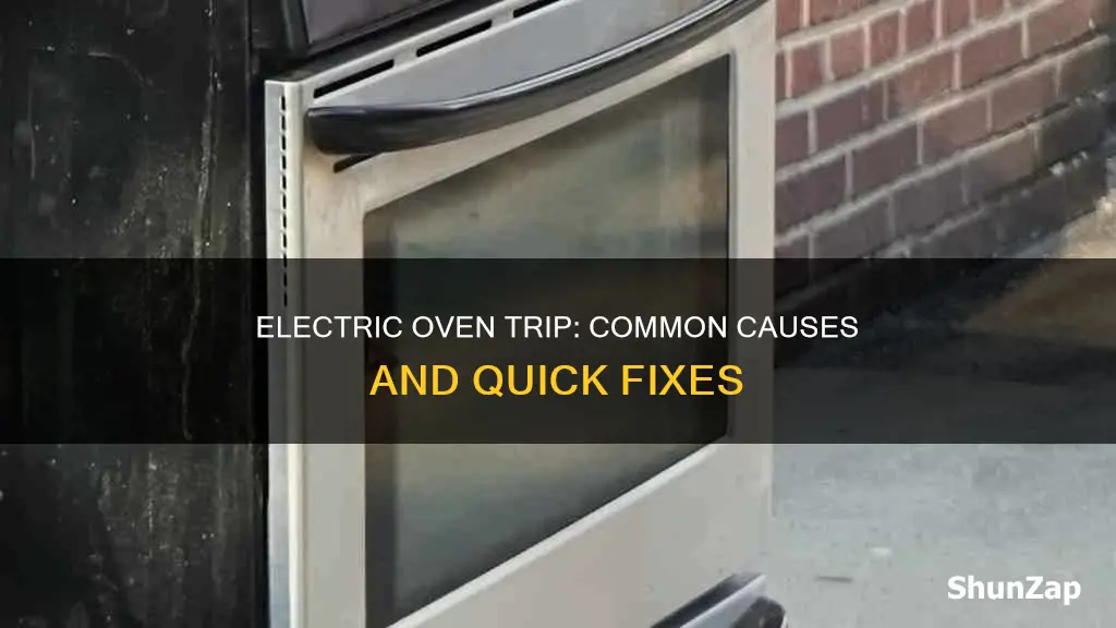 what causes an electric oven to trip