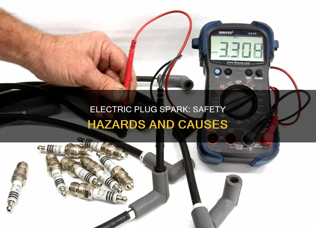 what causes an electric plug to spark