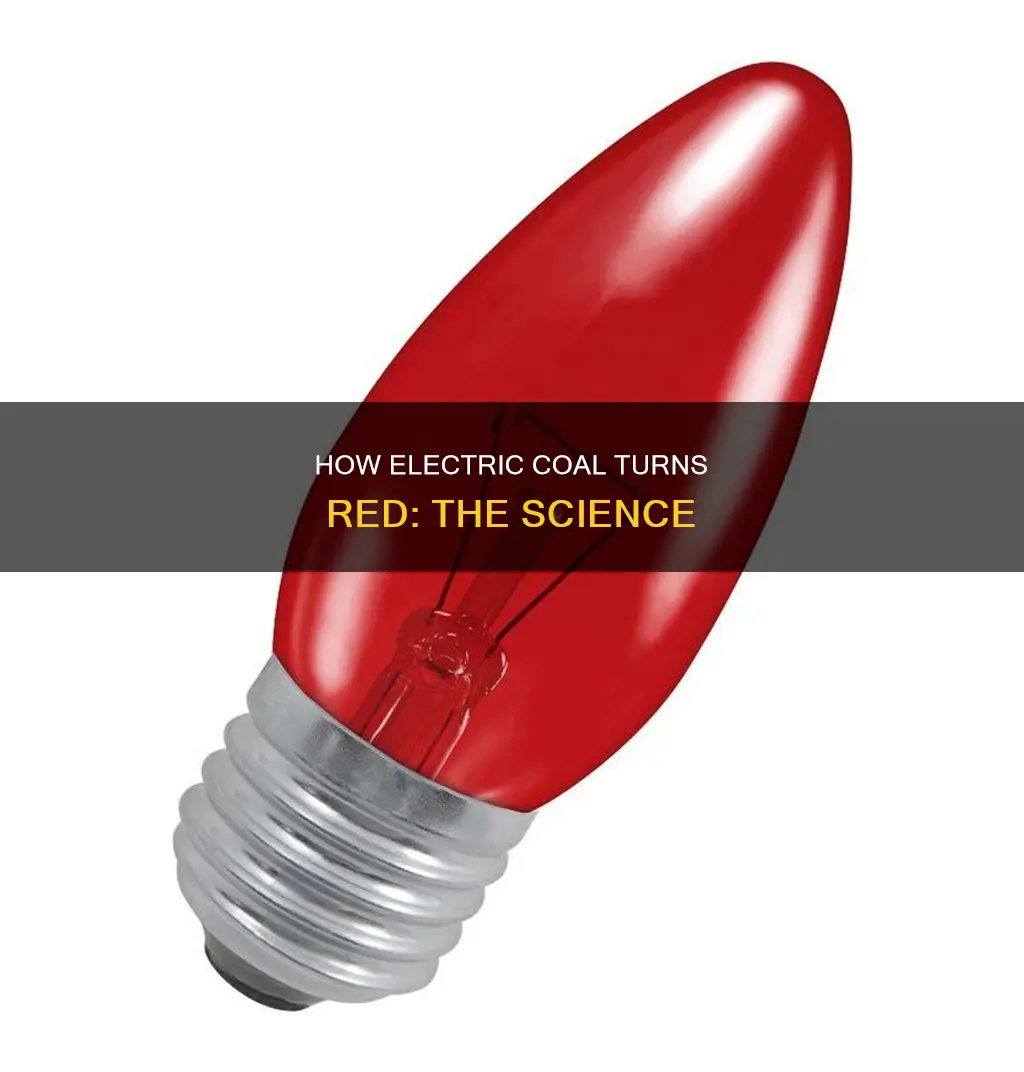 what causes electric coal to turn red