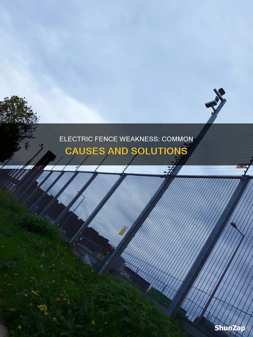 what causes electric fence to be weak