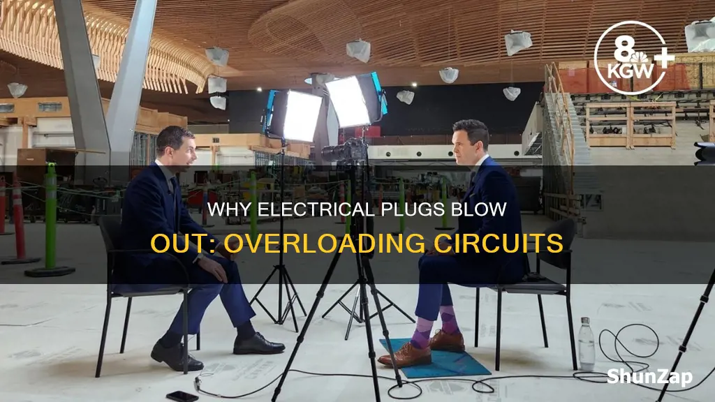what causes electrical plugs to blow out