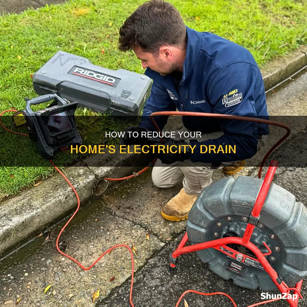what causes large electricity drain in houae