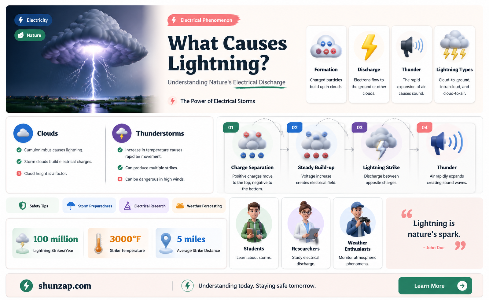 are all of lightening the same electricity