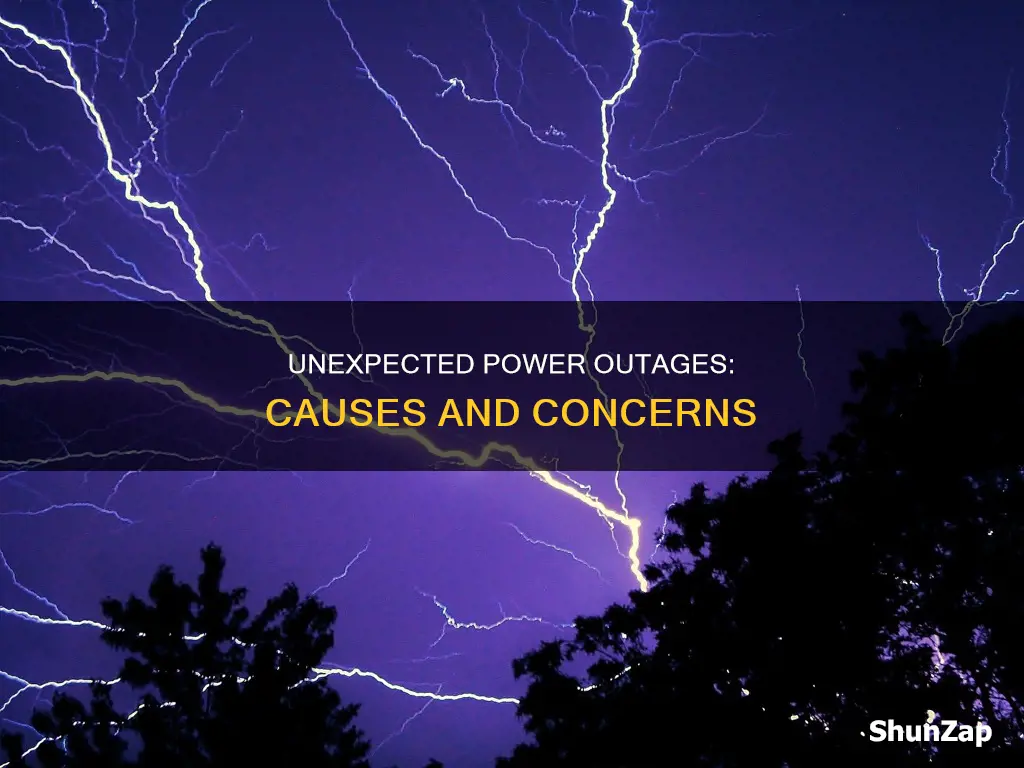 what causes split second interruptions in electricity