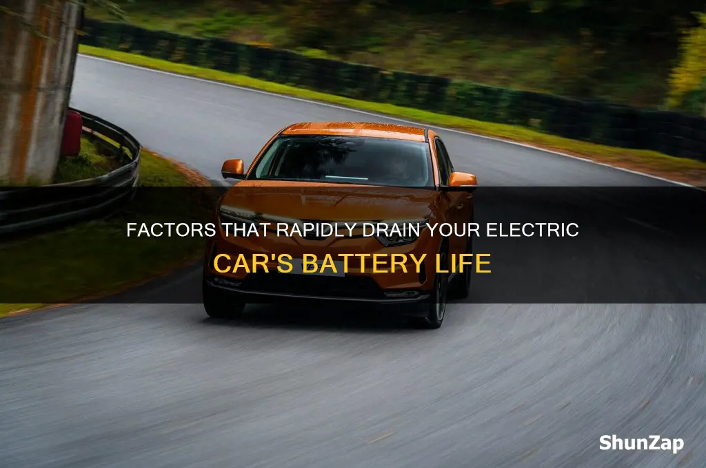what circumstances will drain battery of an electric car