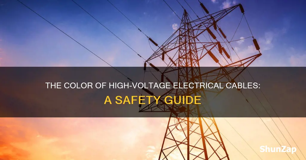 what color are the hv electrical cables