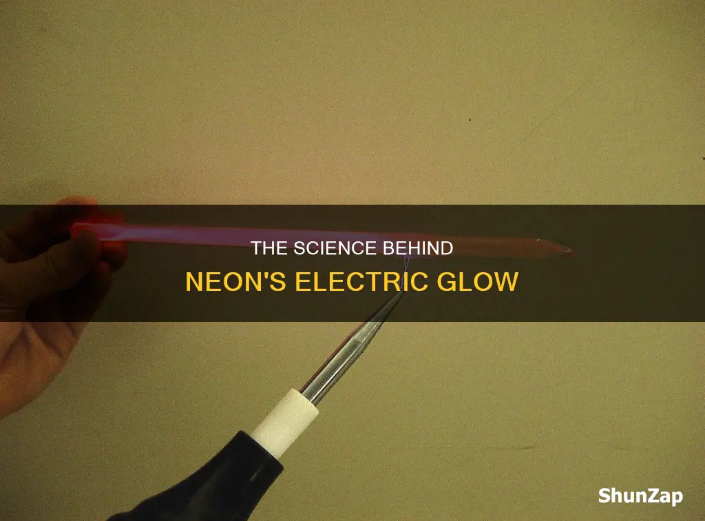 what color is neon when near electricity