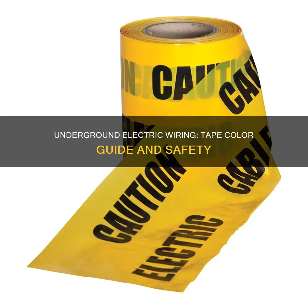 what color tape for underground electric wiring