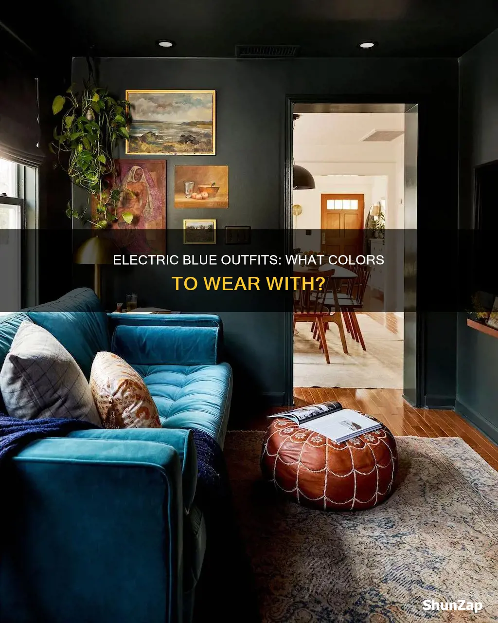 what color to wear with electric blue