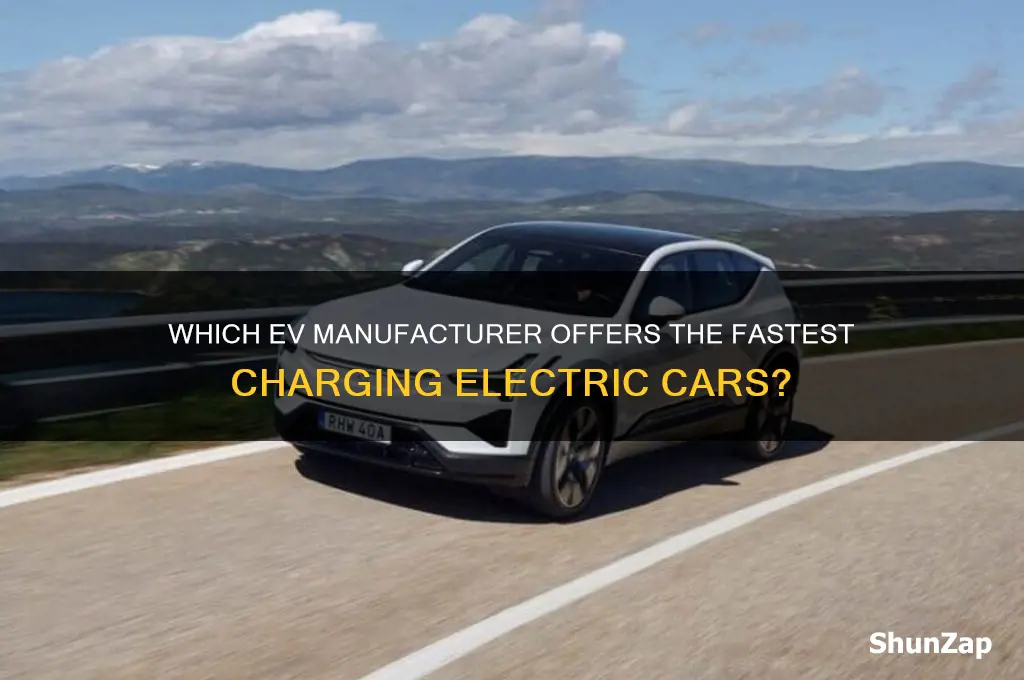 what company makes fastest charging electric cars