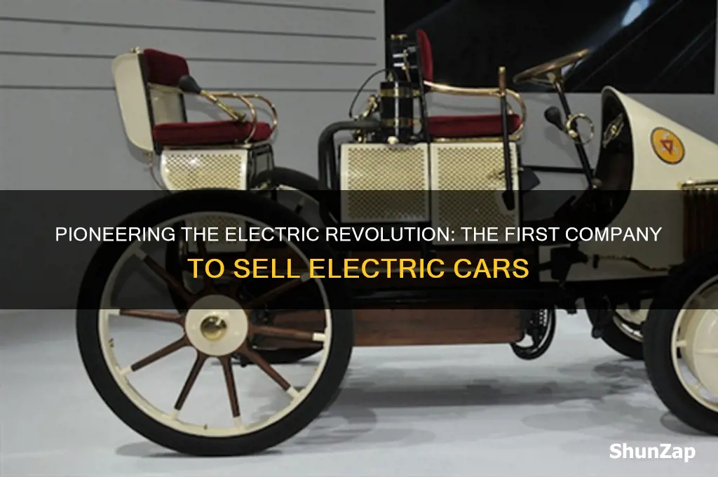 what company sold the first electric car
