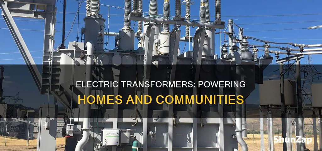 what connect to the neighborhood electric transformers