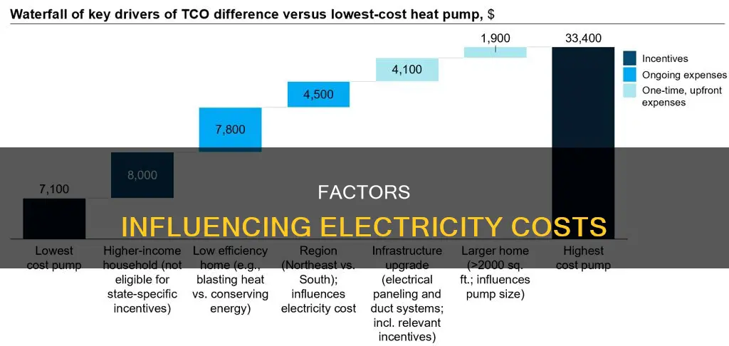 what contributes to teh coast of electricity