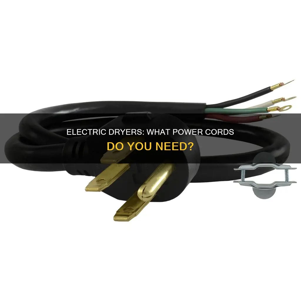 what cords are available for electric dryers