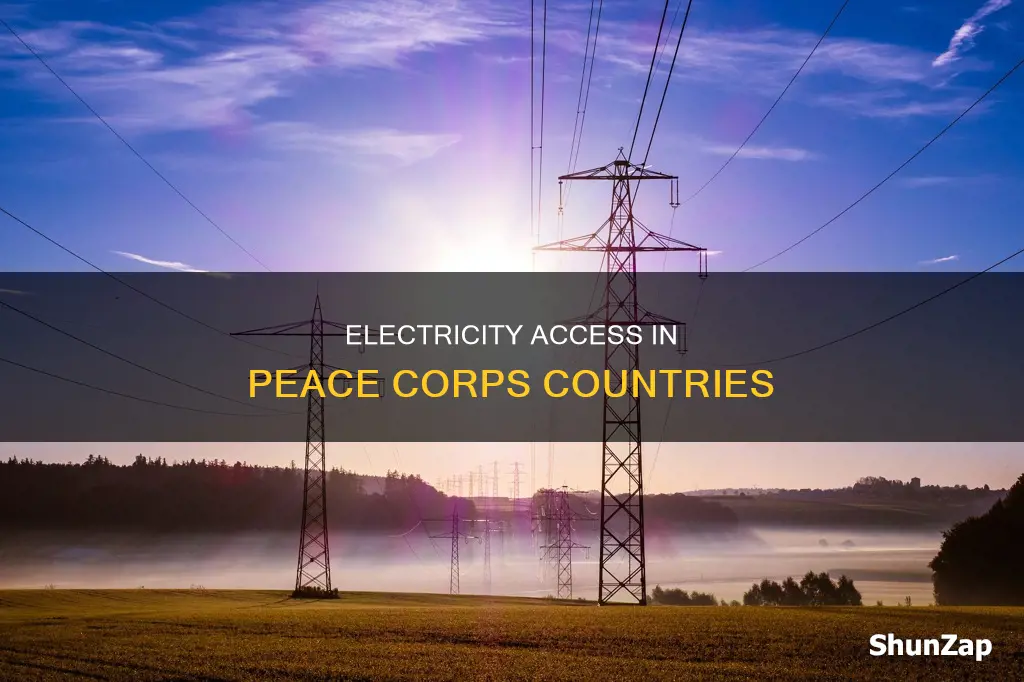 what countries in peace corps have electricity