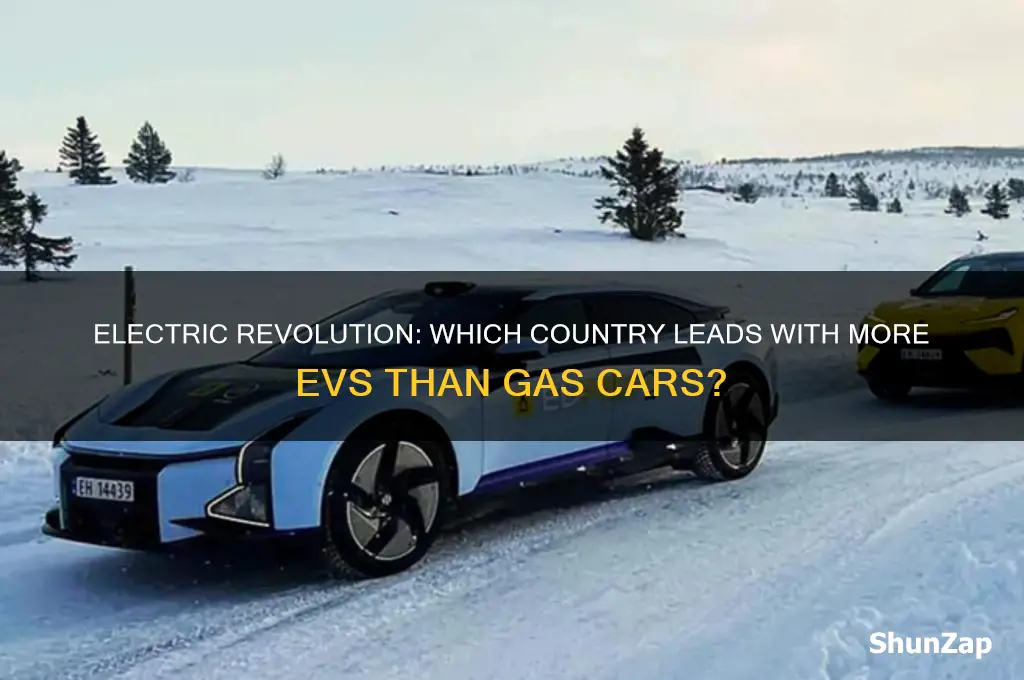 what country has more electric cars than gas cars