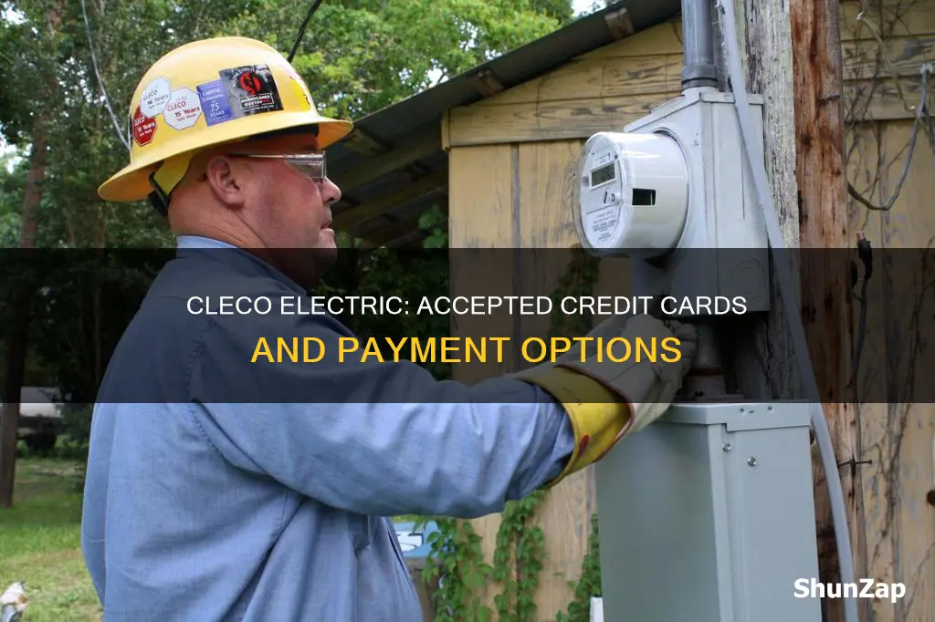 what credit cards does cleco electric accept