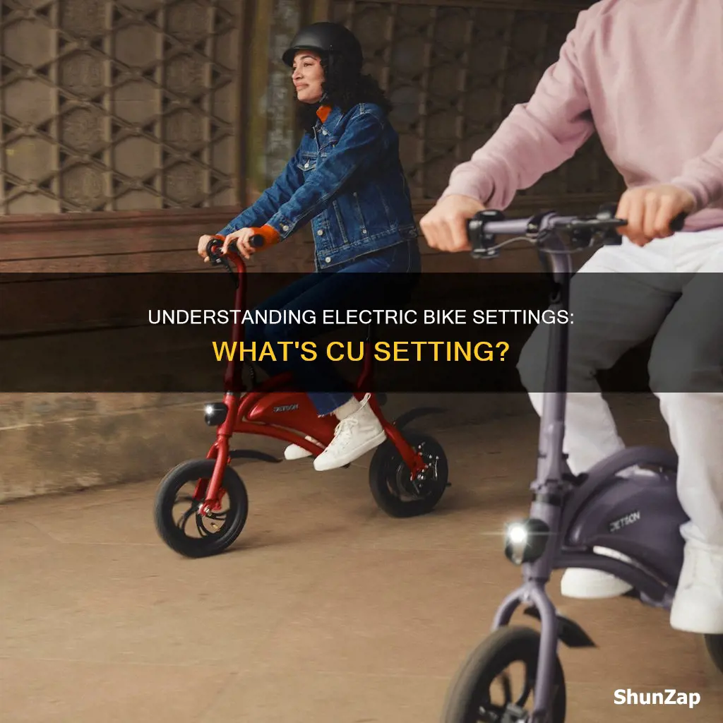 what cu setting mean on electric bike