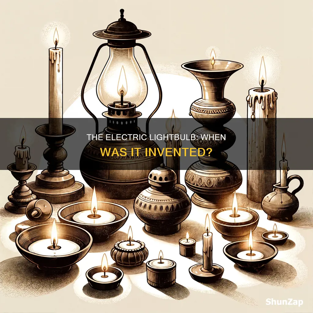 what date was the electric lightbulb invented