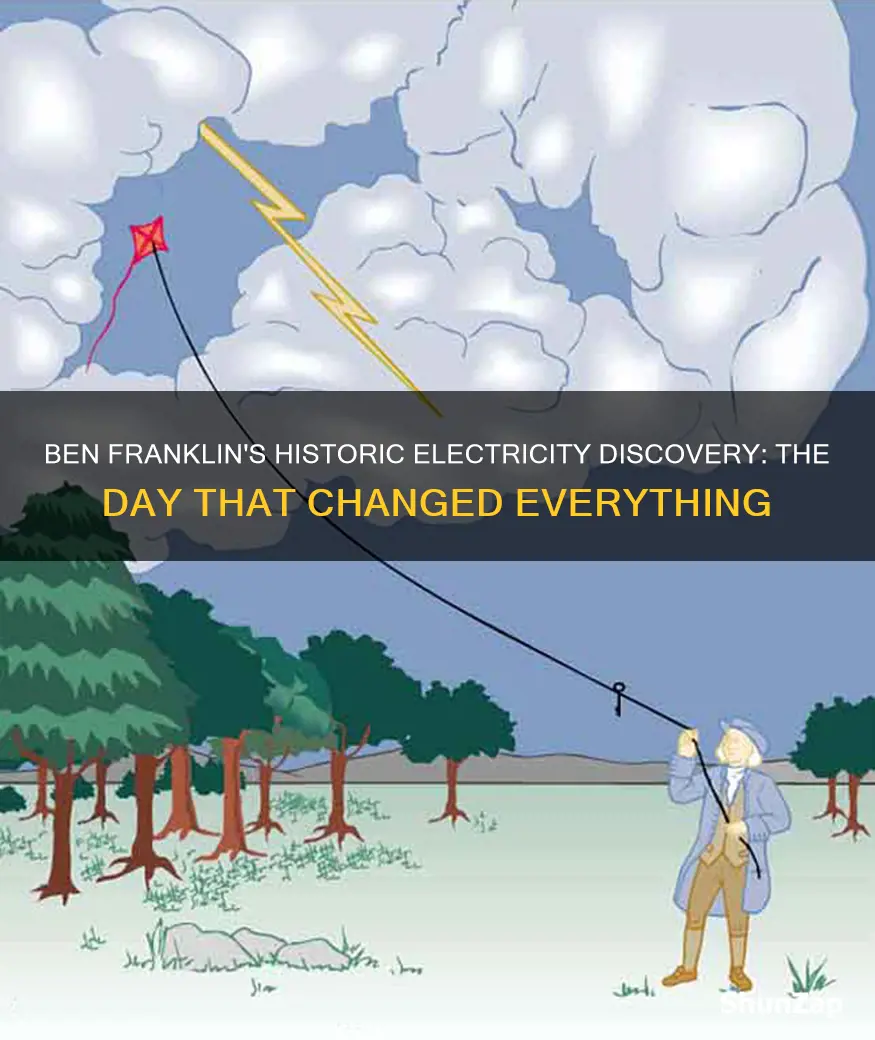 what day did ben franklin discover electricity