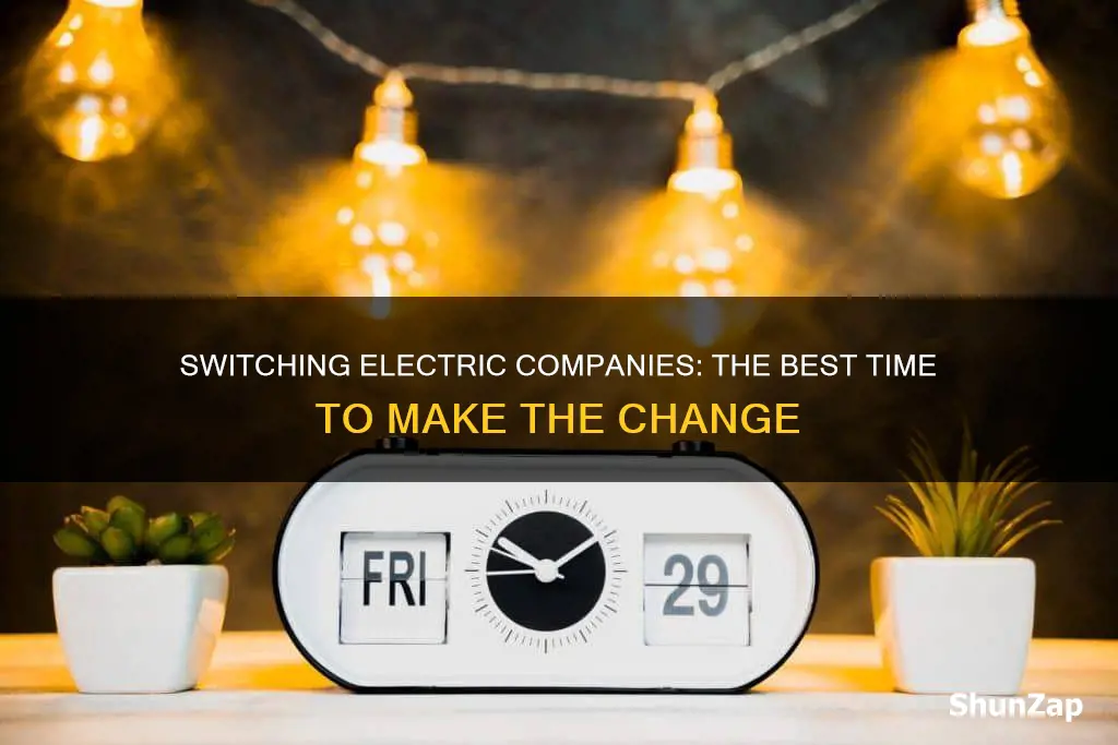 what day should is change electric companies