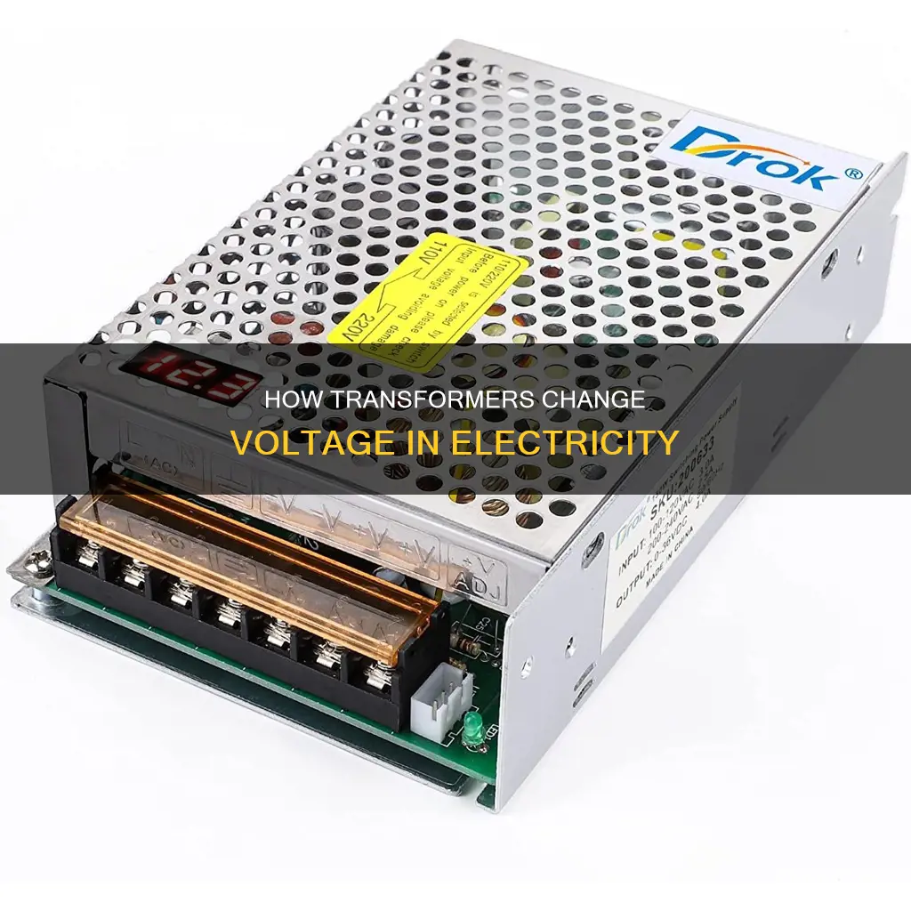 what device changes the voltage of electricity