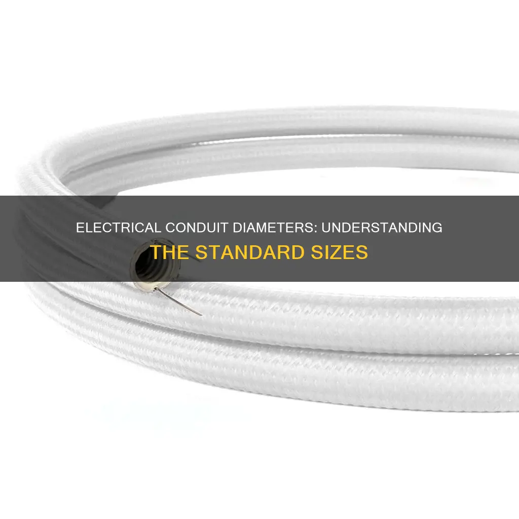 what diameters does electrical conduit come in