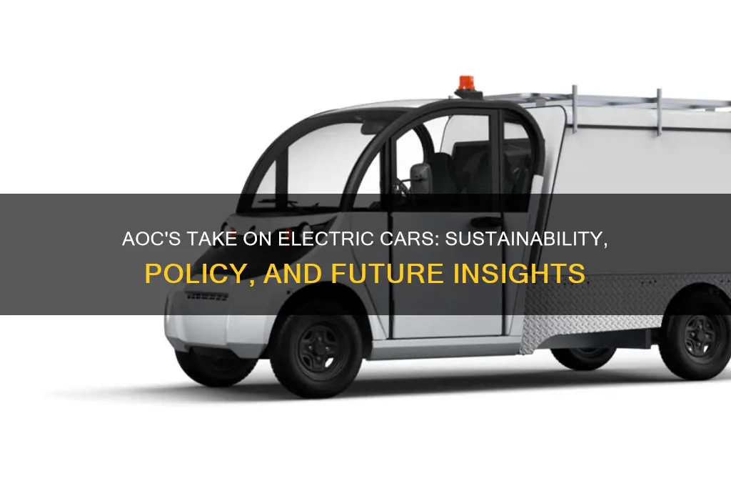 what did aoc say about electric cars
