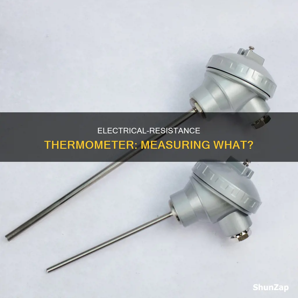 what did the electrical-resistance thermometer measure