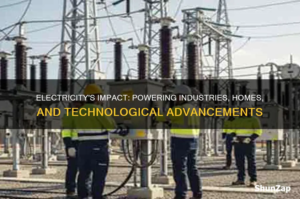 what did the widespread use of electricity help power