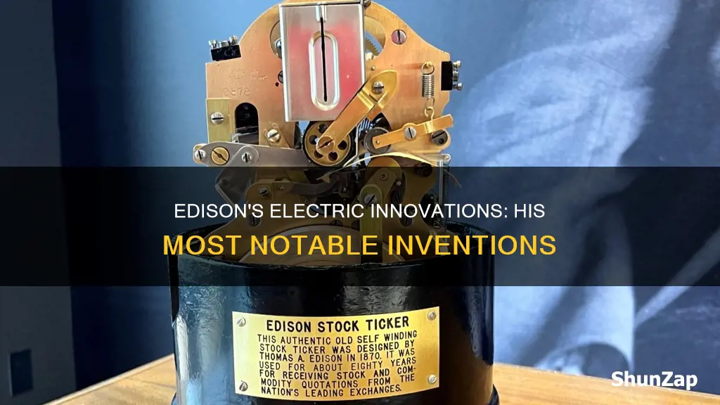 what did thomas edison invent with electricity