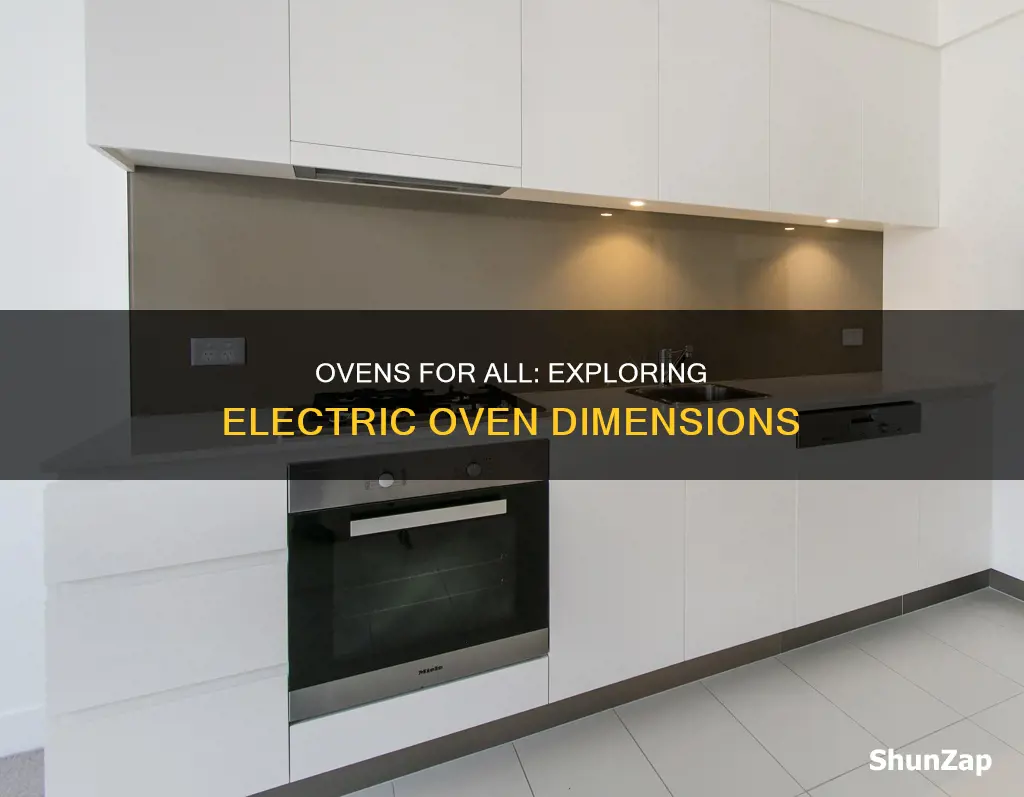 what dimension do electric oven come in