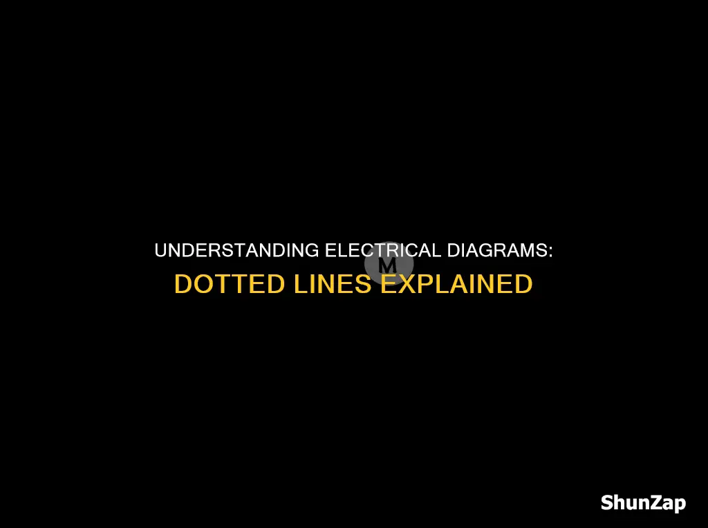 what do dotted lines in electrical diagrams mean