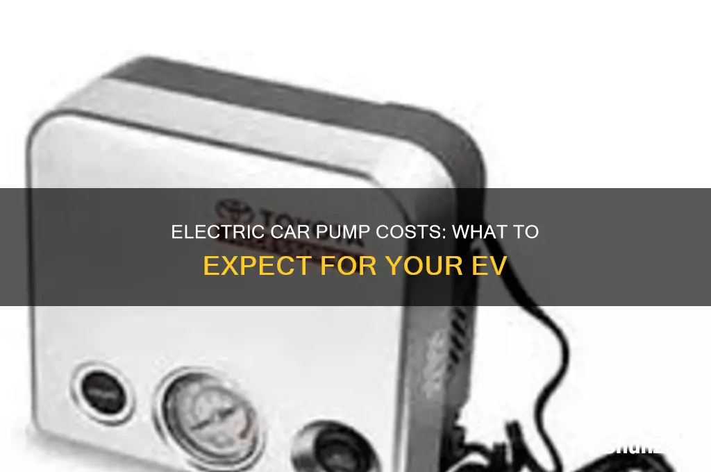 what do electric car pumps cost