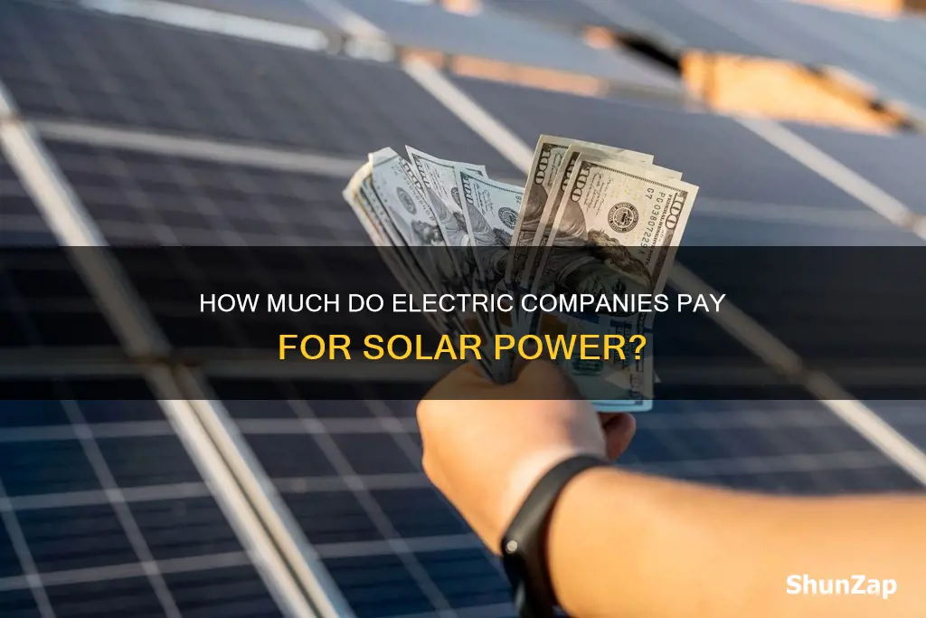 what do electric companies pay per kw on solar