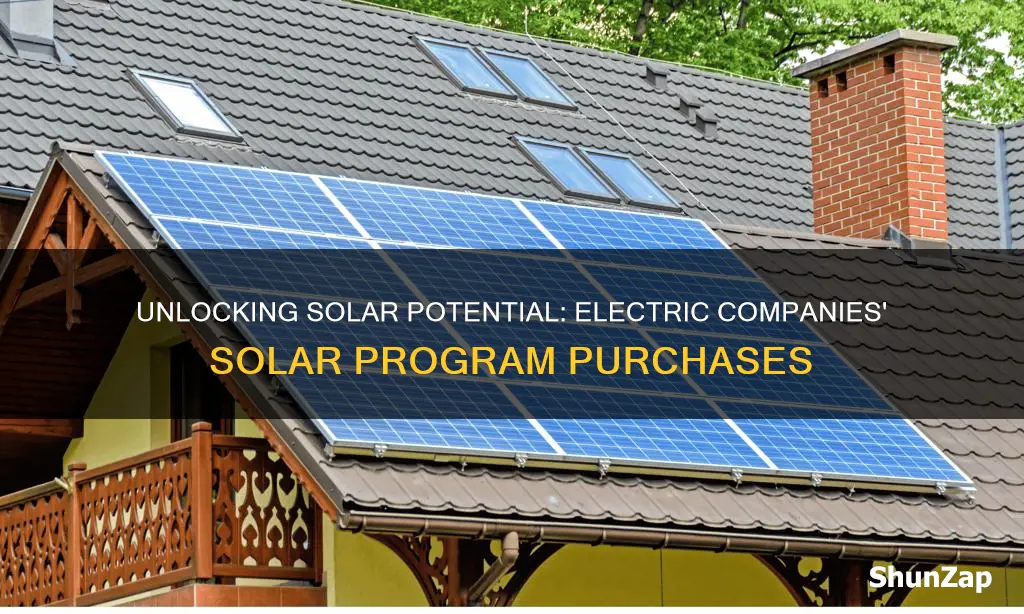 what do electric companys buy solar forsolar program