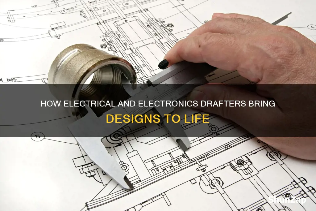 what do electrical and electronics drafters do