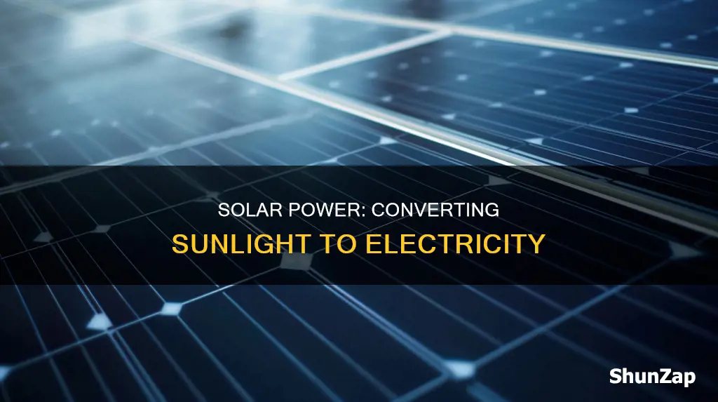 what do solar cells convert into electricity