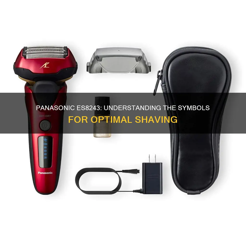 what do symbols mean for panasonic electric shaver es8243