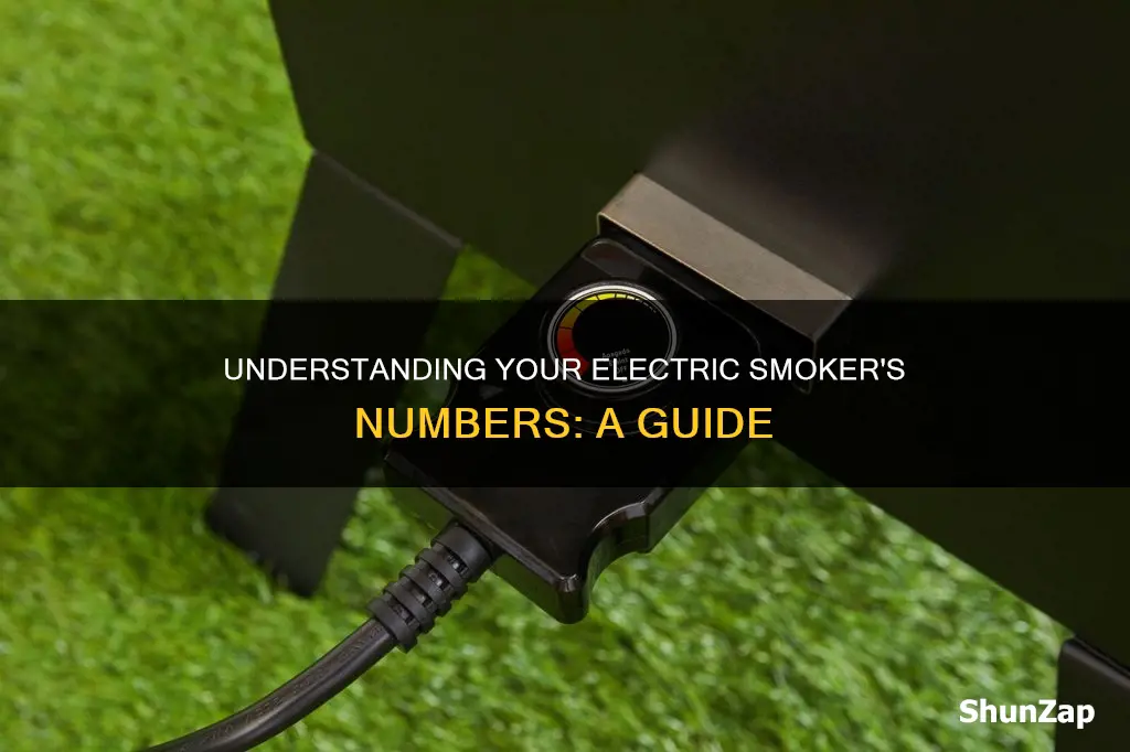 what do the numbers mean on a electric smoker