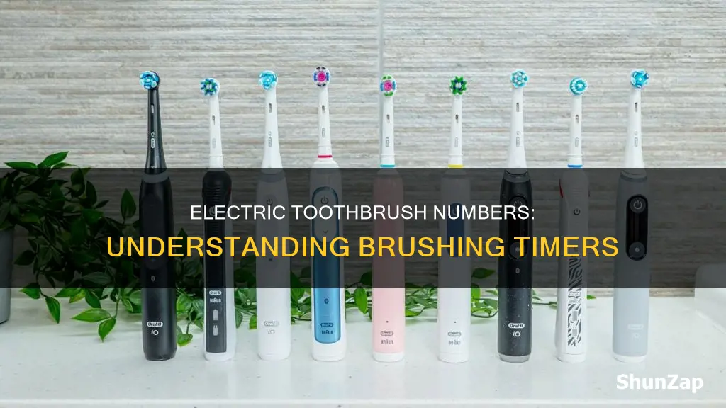 what do the numbers mean on electric toothbrush